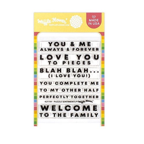 Simon Says Stamp! Waffle Flower PUZZLE Clear Stamps 421191