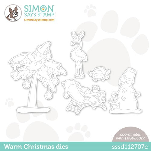 Simon Says Stamp! Simon Says Stamp WARM CHRISTMAS Wafer Dies sssd112707c Holiday Sparkle