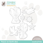 Simon Says Stamp! Simon Says Stamp PEACE ON EARTH Wafer Dies sssd112716c Holiday Sparkle