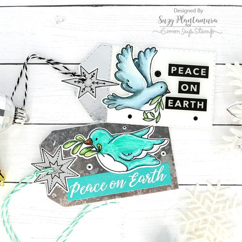 Simon Says Stamp! Simon Says Stamp PEACE ON EARTH Wafer Dies sssd112716c Holiday Sparkle | color-code:ALT01
