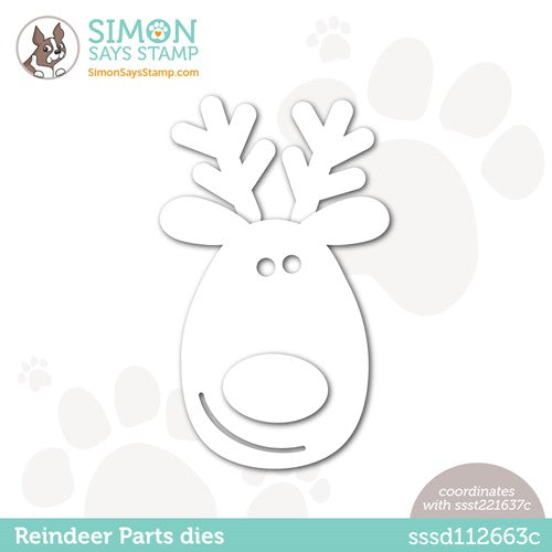 Simon Says Stamp! Simon Says Stamp REINDEER PARTS Wafer Dies sssd112663c Holiday Sparkle