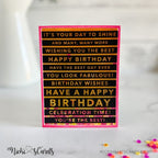 Simon Says Stamp! Simon Says Stamp Sentiment Strips BOLD BIRTHDAY ACETATE sssg131106 | color-code:ALT0