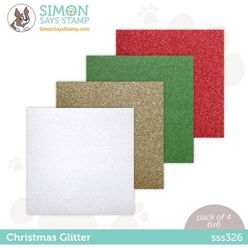 Simon Says Stamp! Simon Says Stamp Cardstock CHRISTMAS GLITTER 6x6 sss326 Holiday Sparkle