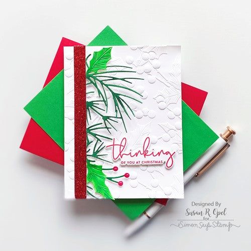 Simon Says Stamp! Simon Says Stamp Cardstock CHRISTMAS GLITTER 6x6 sss326 Holiday Sparkle