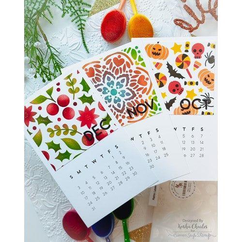 Simon Says Stamp! Simon Says Stamp Stencils RETRO LAYERING CHRISTMAS BERRIES ssst221641 Holiday Sparkle