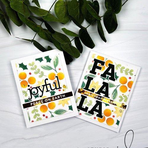 Simon Says Stamp! Simon Says Stamp Stencils RETRO LAYERING CHRISTMAS BERRIES ssst221641 Holiday Sparkle | color-code:ALT2