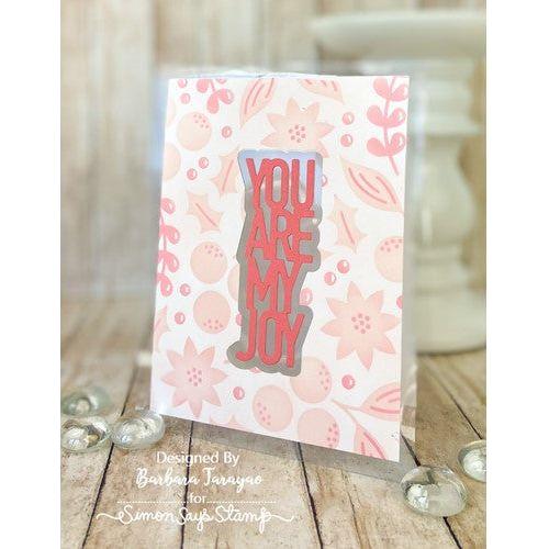 Simon Says Stamp! Simon Says Stamp Stencils RETRO LAYERING CHRISTMAS BERRIES ssst221641 Holiday Sparkle
