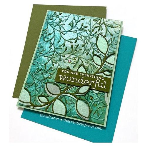 Simon Says Stamp! Simon Says Stamp Embossing Folder LAYERED VINE sf296 Holiday Sparkle | color-code:ALT1