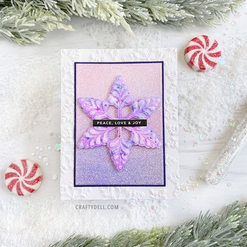 Simon Says Stamp! Simon Says Stamp Embossing Folder And Dies BILLOW SNOWFLAKE sfd306 Holiday Sparkle | color-code:ALT1