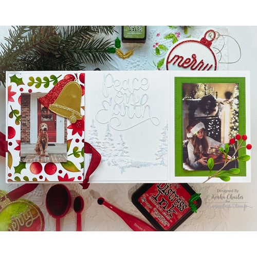 Simon Says Stamp! Simon Says Stamp Embossing Folder And Die PINE LANDSCAPE sfd302 Holiday Sparkle | color-code:ALT3