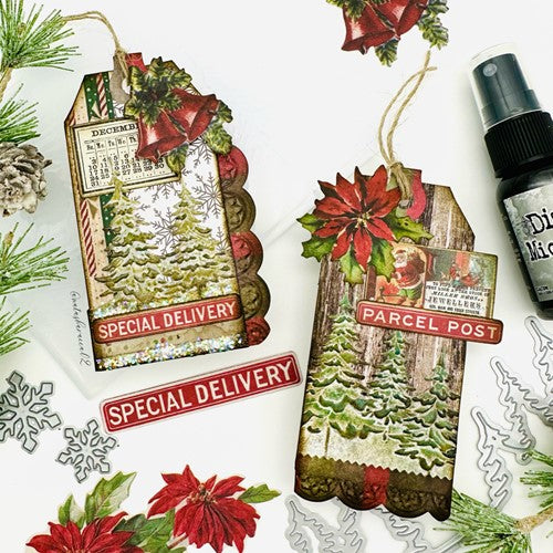 Simon Says Stamp! Simon Says Stamp Embossing Folder And Die PINE LANDSCAPE sfd302 Holiday Sparkle