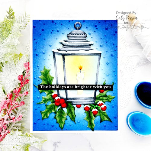 Simon Says Stamp! Simon Says Stamp Embossing Folder And Dies ANTIQUE LAMP sfd301 Holiday Sparkle | color-code:ALT0