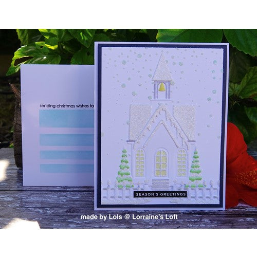 Simon Says Stamp! Simon Says Stamp Embossing Folder And Dies COUNTRY CHURCH sfd307 Holiday Sparkle | color-code:ALT1