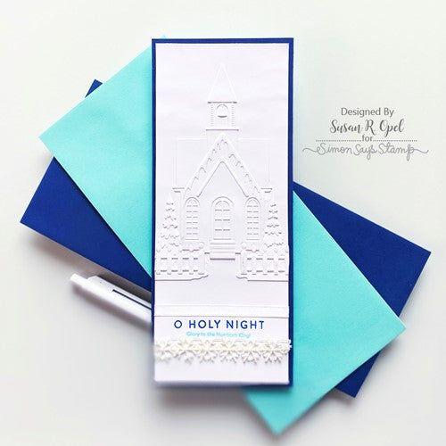 Simon Says Stamp! Simon Says Stamp Embossing Folder And Dies COUNTRY CHURCH sfd307 Holiday Sparkle