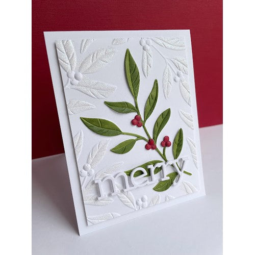 Simon Says Stamp! Simon Says Stamp Embossing Folder And Dies HEDGE BERRIES sfd264 Holiday Sparkle | color-code:ALT5