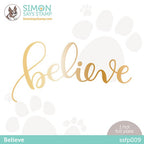 Simon Says Stamp! Simon Says Stamp BELIEVE Hot Foil Plate ssfp009 Holiday Sparkle