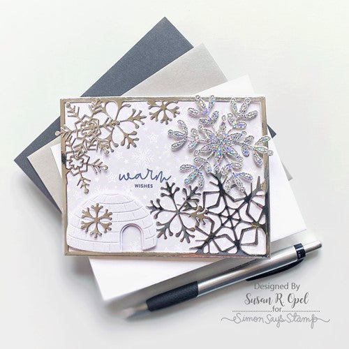 Simon Says Stamp! Simon Says Stamp AMELIA SNOWFLAKE Wafer Die sssd112701 Holiday Sparkle