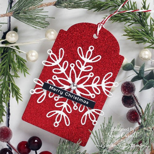 Simon Says Stamp! Simon Says Stamp AMELIA SNOWFLAKE Wafer Die sssd112701 Holiday Sparkle | color-code:ALT4