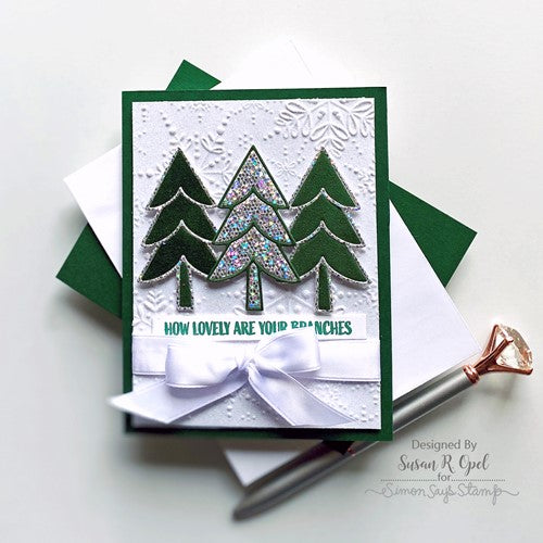 Simon Says Stamp! Simon Says Stamp MOD TREE Wafer Die sssd112705 Holiday Sparkle
