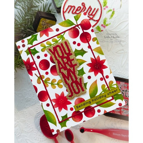 Simon Says Stamp! Simon Says Stamp YOU ARE MY JOY Wafer Dies sssd112720 Holiday Sparkle | color-code:ALT1