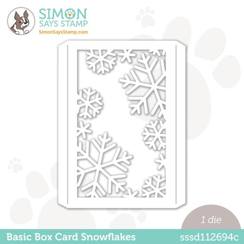 Simon Says Stamp! Simon Says Stamp BASIC BOX CARD SNOWFLAKES Wafer Die sssd112694c Holiday Sparkle