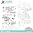 Simon Says Stamp! Simon Says Stamps and Dies ALL YE FAITHFUL set574af Holiday Sparkle