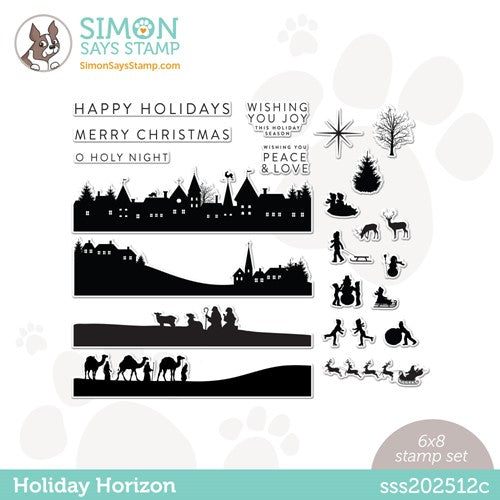 Simon Says Stamp! Simon Says Clear Stamps HOLIDAY HORIZON sss202512c Holiday Sparkle