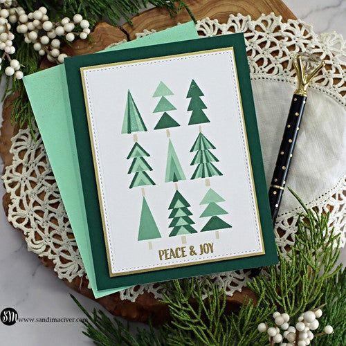 Simon Says Stamp! Simon Says Clear Stamps PRINTMAKING PINES sss202613c Holiday Sparkle | color-code:ALT2