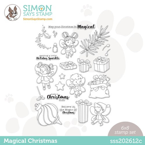 Simon Says Stamp! Simon Says Clear Stamps MAGICAL CHRISTMAS sss202612c Holiday Sparkle