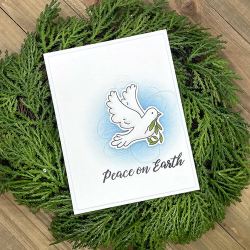 Simon Says Stamp! Simon Says Clear Stamps PEACE ON EARTH sss202610c Holiday Sparkle