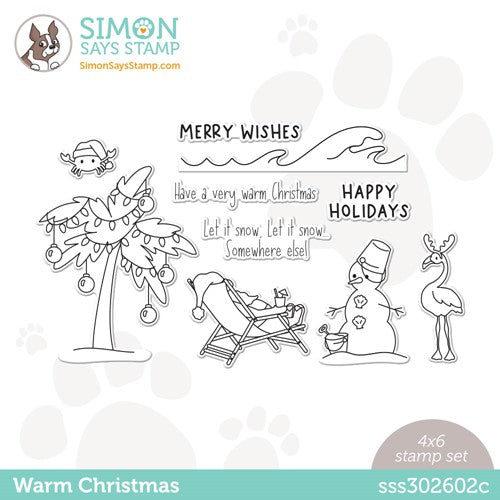 Simon Says Stamp! Simon Says Clear Stamps WARM CHRISTMAS sss302602c Holiday Sparkle