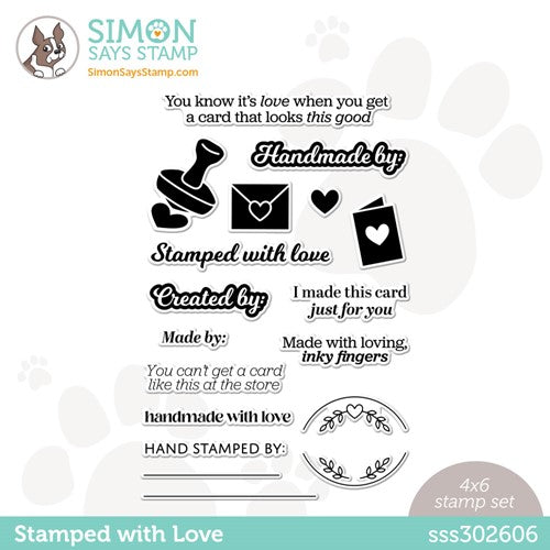 Simon Says Stamp! Simon Says Clear Stamps STAMPED WITH LOVE sss302606 Holiday Sparkle