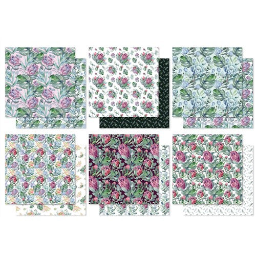 Simon Says Stamp! Paper Rose PROTEA GARDEN PATTERNS 12x12 Paper 28078