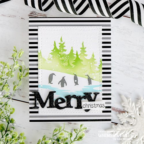 Simon Says Stamp! Whimsy Stamps WINTER WONDERLAND Stencil WSS138