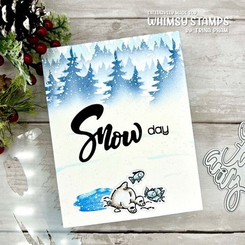 Simon Says Stamp! Whimsy Stamps WINTER WONDERLAND Stencil WSS138