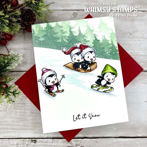 Simon Says Stamp! Whimsy Stamps WINTER WONDERLAND Stencil WSS138