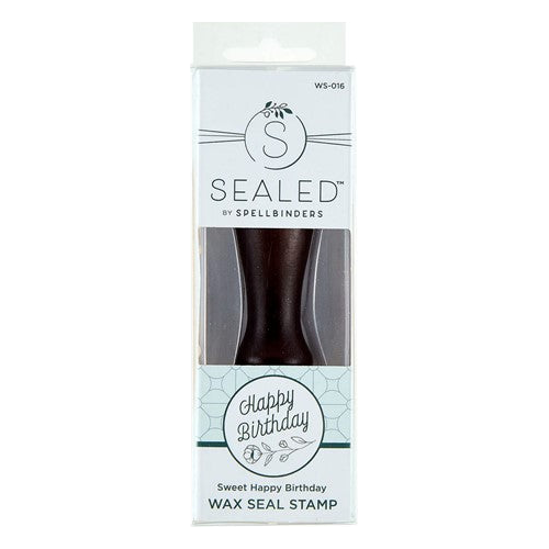 Simon Says Stamp! WS-016 Spellbinders SWEET HAPPY BIRTHDAY Brass Wax Seal Stamp