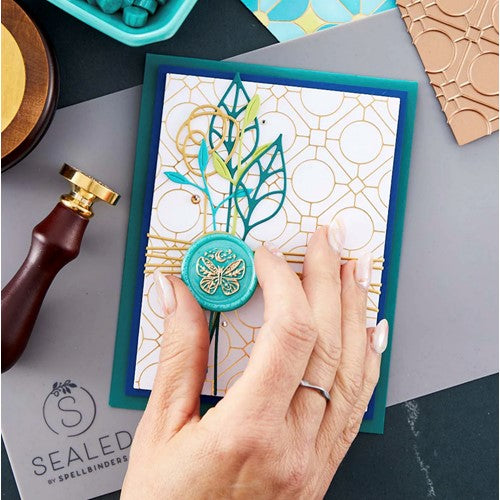 Simon Says Stamp! WS-012 Spellbinders MYSTIC BUTTERFLY Brass Wax Seal Stamp