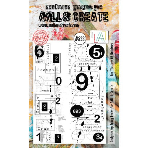 Simon Says Stamp! AALL & Create FOR THE LOVE OF NUMBERS A6 Clear Stamps aall833