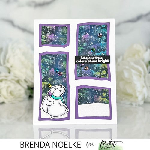 Simon Says Stamp! Picket Fence Studios FIND YOUR NORTHERN LIGHTS Clear Stamps bb201