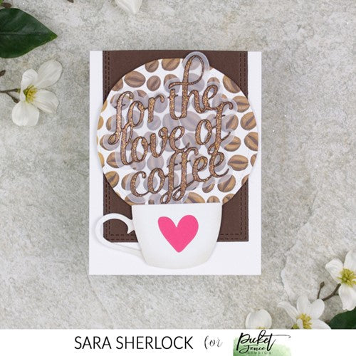 Simon Says Stamp! Picket Fence Studios COFFEE IN MY CUP Clear Stamps bb198