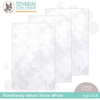 Simon Says Stamp! Simon Says Stamp PAWSITIVELY VELVET LUXURY CARDSTOCK SNOW WHITE ssp1018