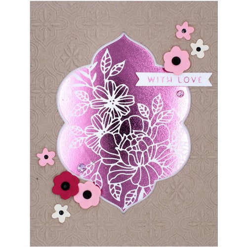Simon Says Stamp! GLP-365 Spellbinders ESSENTIAL SOLID FLORAL REFLECTION Glimmer Hot Foil Plate