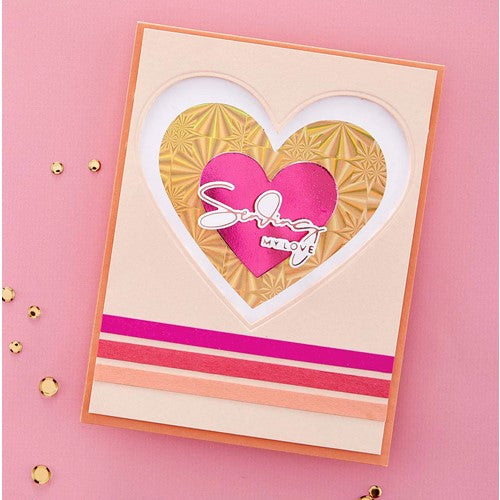 Simon Says Stamp! GLP-364 Spellbinders ESSENTIAL SOLID HEART Glimmer Hot Foil Plate