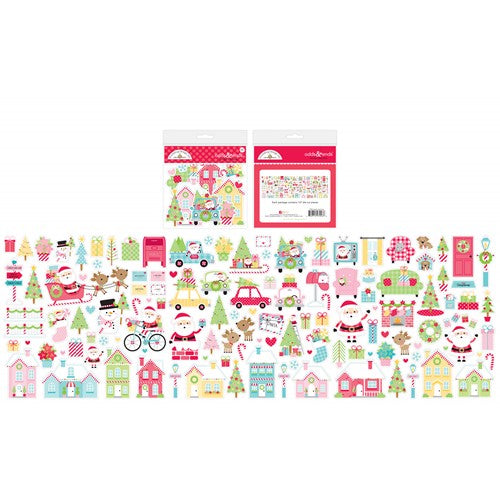 Simon Says Stamp! Doodlebug CANDY CANE LANE ODDS AND ENDS Ephemera Die Cut Shapes 7923