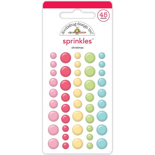 Simon Says Stamp! Doodlebug CHRISTMAS Enamel Dot Sprinkles 7901
