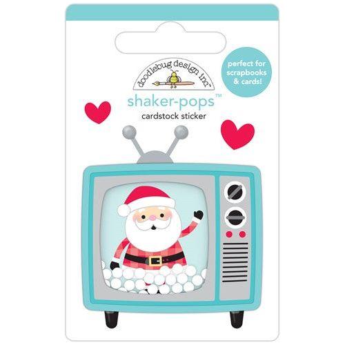 Simon Says Stamp! Doodlebug SANTAVISION Shaker Pops 3D Stickers 7909