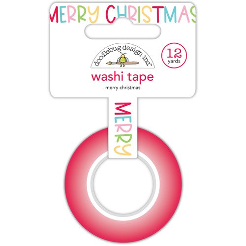 Simon Says Stamp! Doodlebug MERRY CHRISTMAS Washi Tape 7900