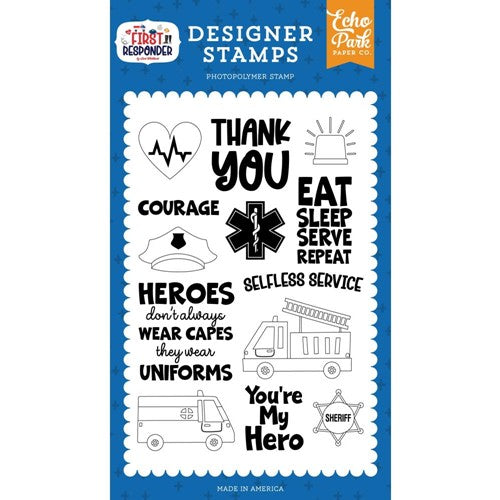 Simon Says Stamp! Echo Park SELFLESS SERVICE Clear Stamps fr295044