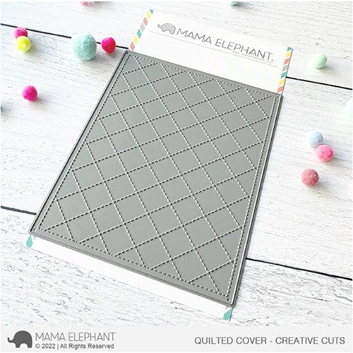 Simon Says Stamp! Mama Elephant QUILTED COVER Creative Cuts Steel Die
